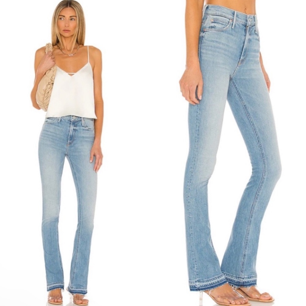 MOTHER Light Blue Boot Cut Jeans